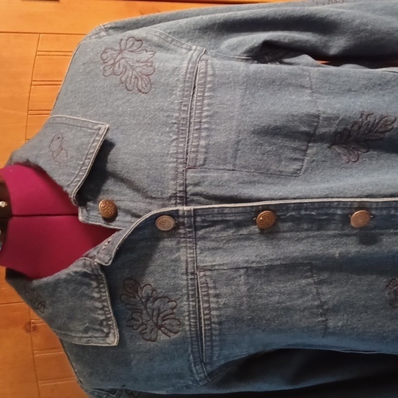 NORTHCREST 100% COTTON JEAN JACKET - Picture 2 of 7
